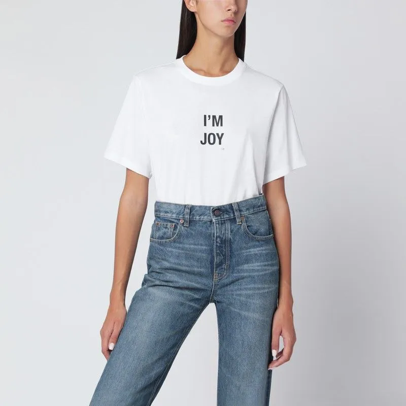 “I’M JOY” T-SHIRT IN WHITE COTTON sold by Lord & Taylor