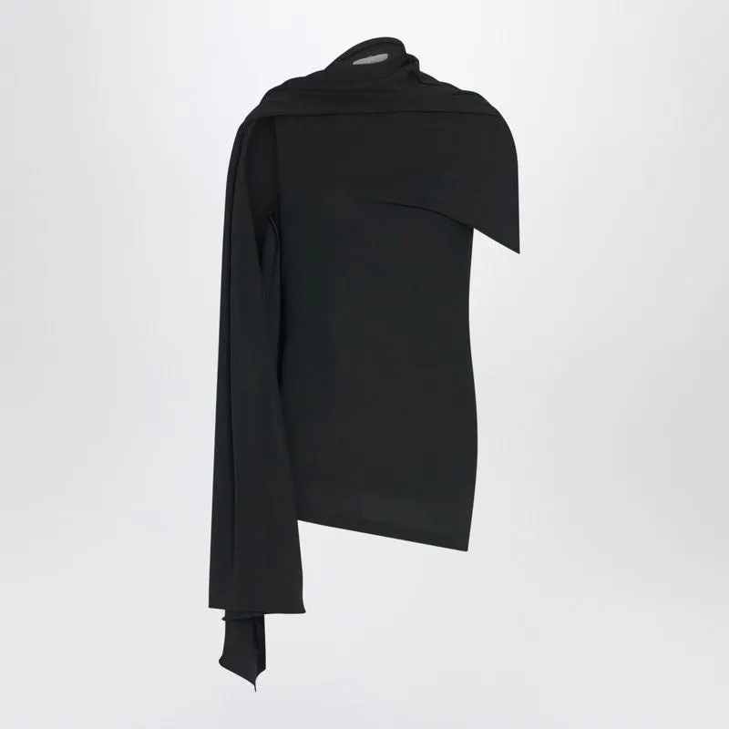 ISADRA TOP IN BLACK JERSEY sold by Lord & Taylor