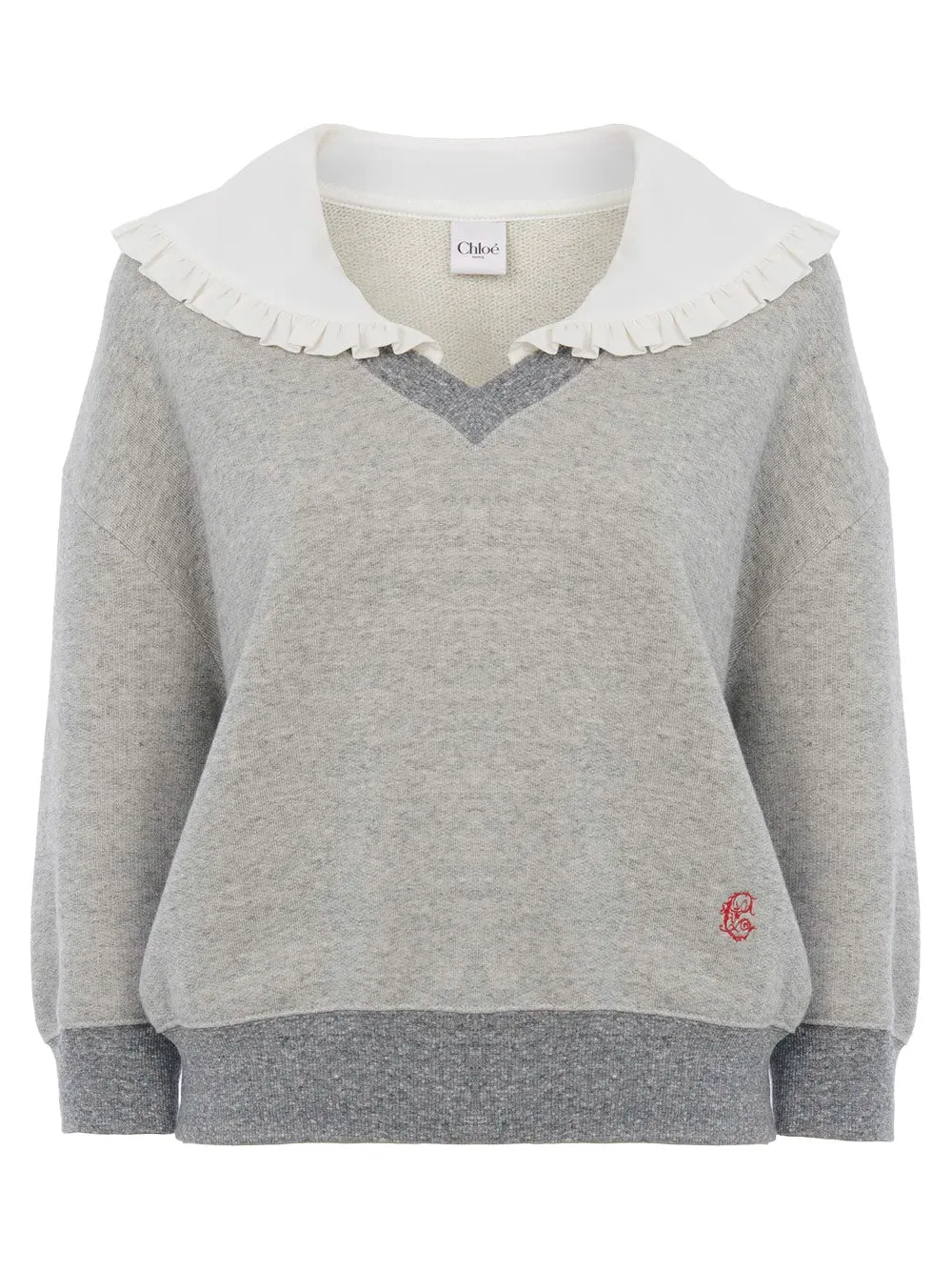 GRAY MARL FLEECE SWEATSHIRT sold by Lord & Taylor