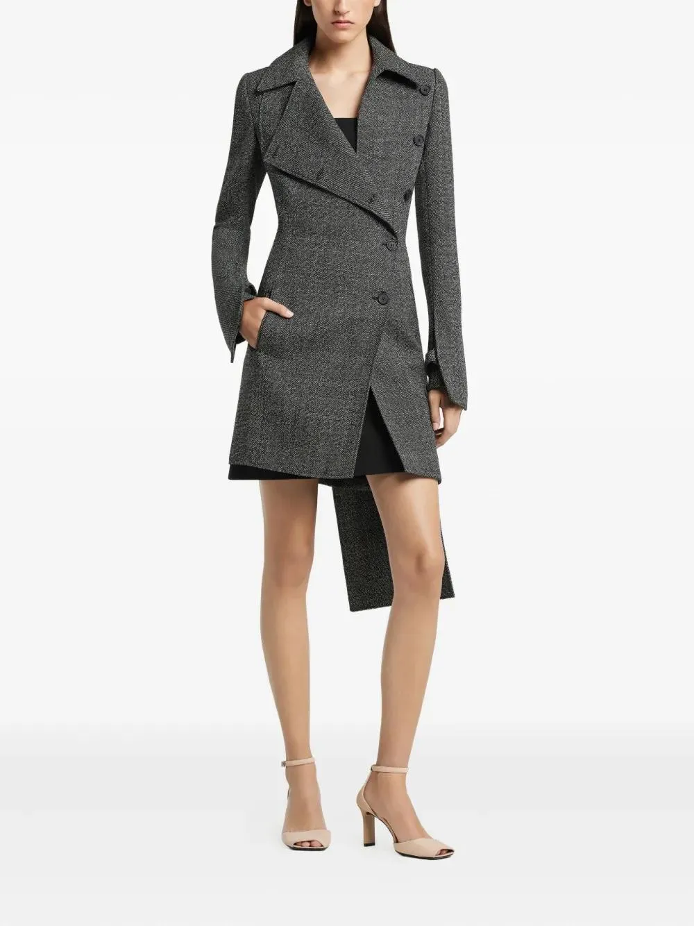ASYMMETRICAL WOOLEN COAT sold by Lord & Taylor product image thumbnail 2