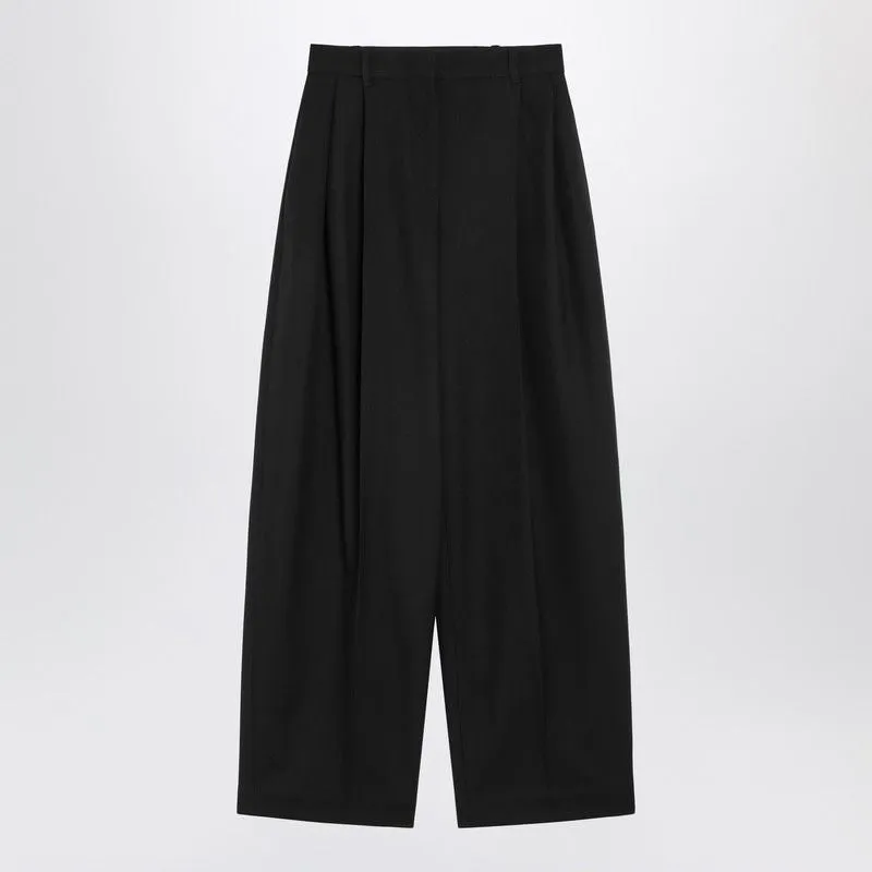 BLACK WIDE PLEATED TROUSERS sold by Lord & Taylor