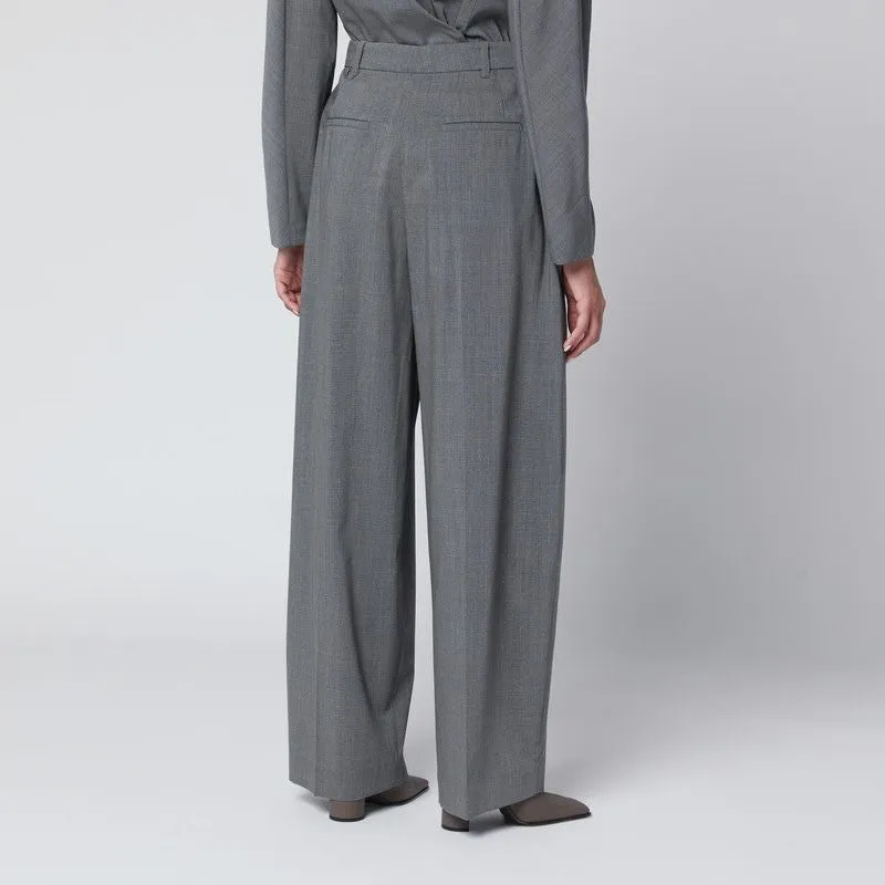 GREY PLEATED WOOL TROUSERS sold by Lord & Taylor product image thumbnail 2