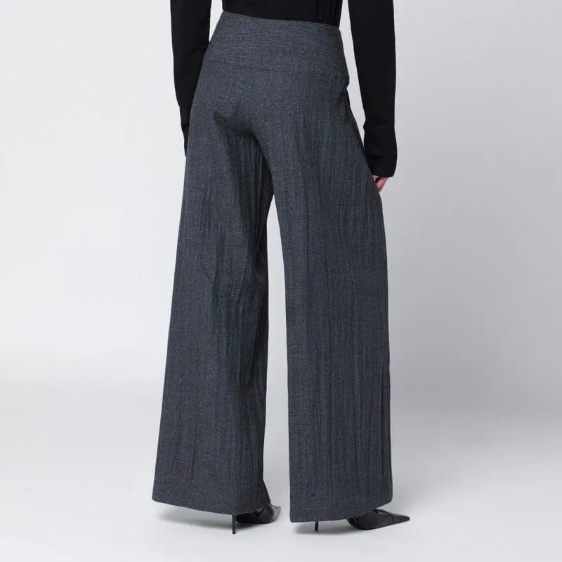 GREY WOOL-BLEND PLEATED TROUSERS sold by Lord & Taylor product image thumbnail 2