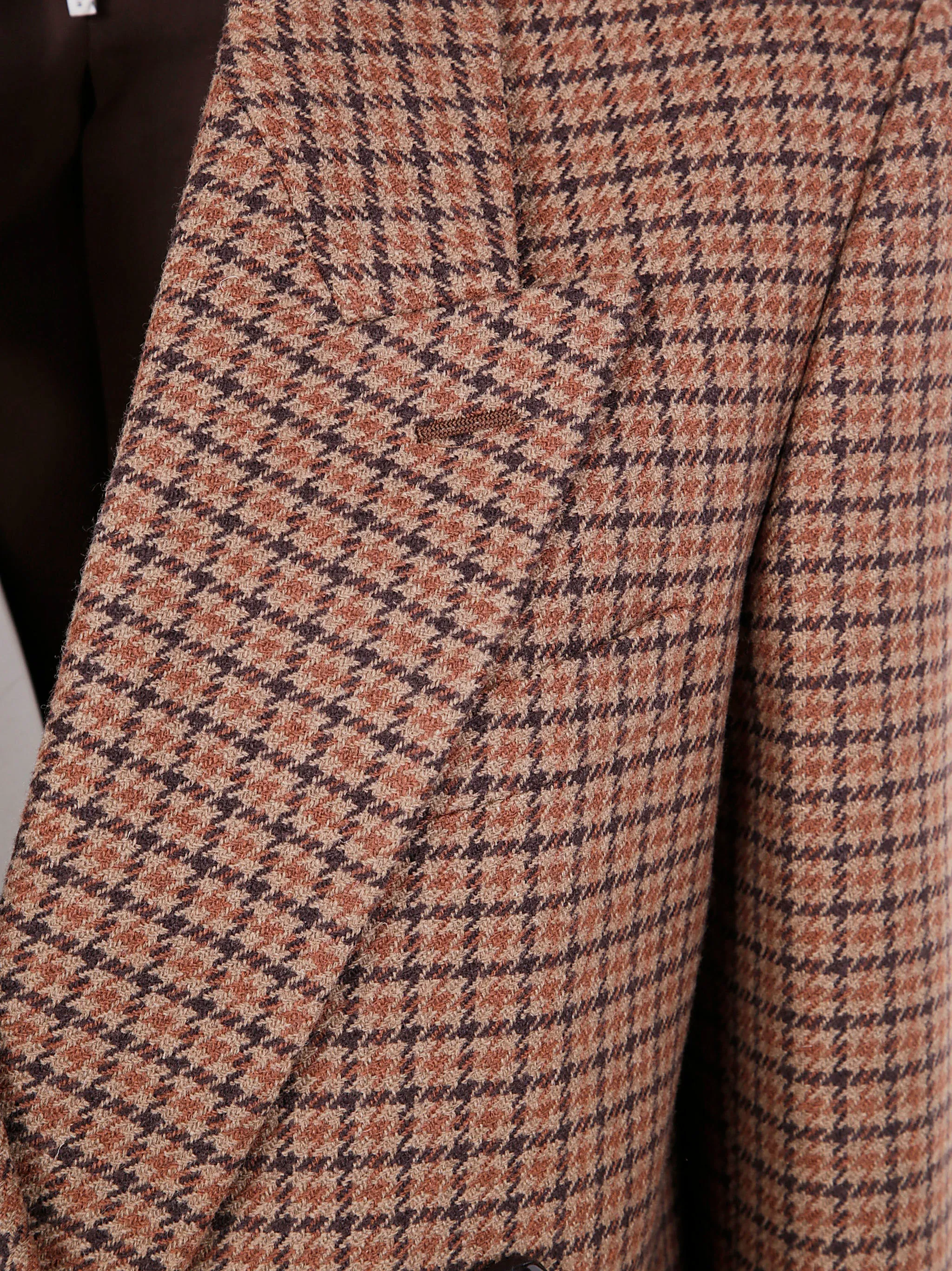 BROWN/BLACK HOUNDSTOOTH DOUBLE-BREASTED JACKET sold by Lord & Taylor product image thumbnail 3