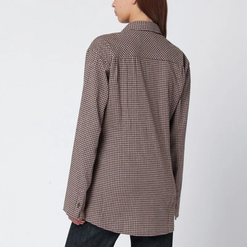 BROWN CHECKED FLANNEL SHIRT sold by Lord & Taylor product image thumbnail 2