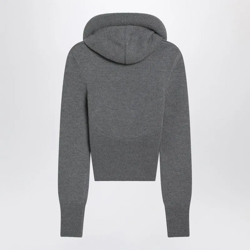 GRAY WOOL HOODIE sold by Lord & Taylor product image thumbnail 2