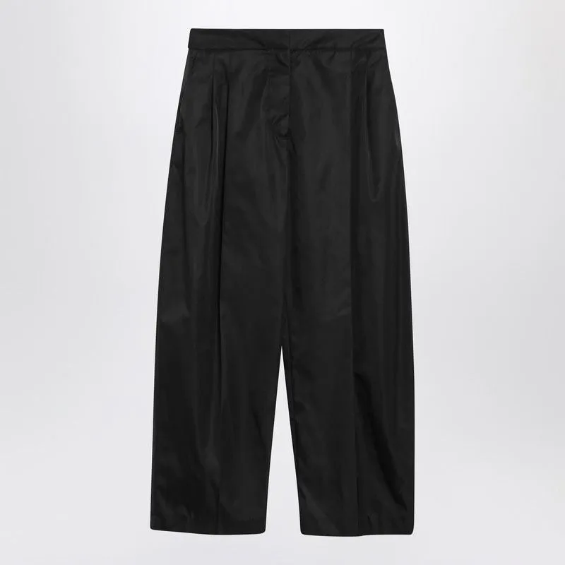 BLACK TAILORED PANTS IN TECHNICAL TAFFETA made by Alaia
