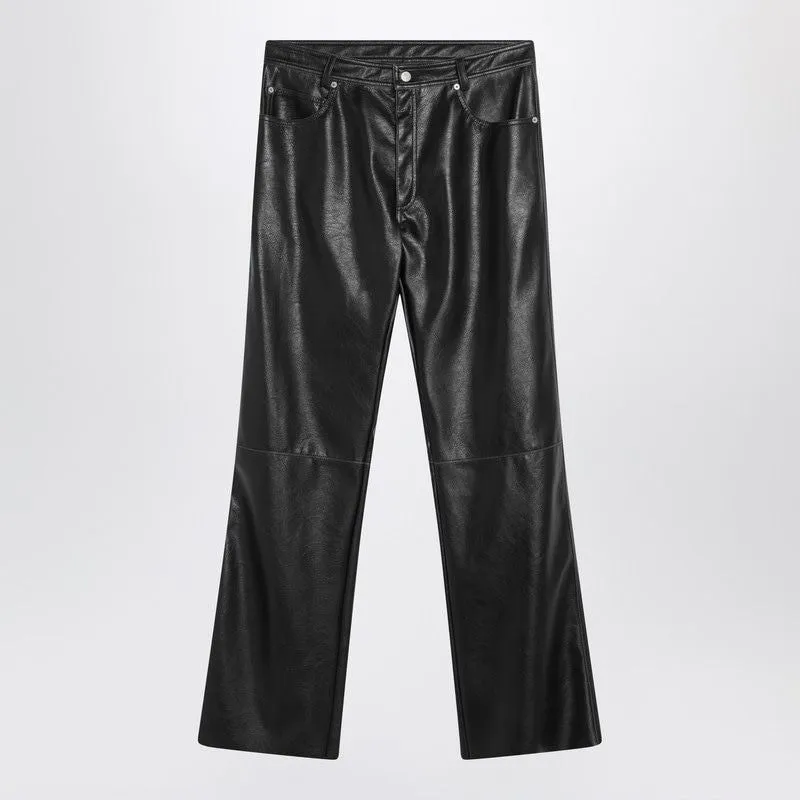 BLACK FAUX LEATHER TROUSERS sold by Lord & Taylor
