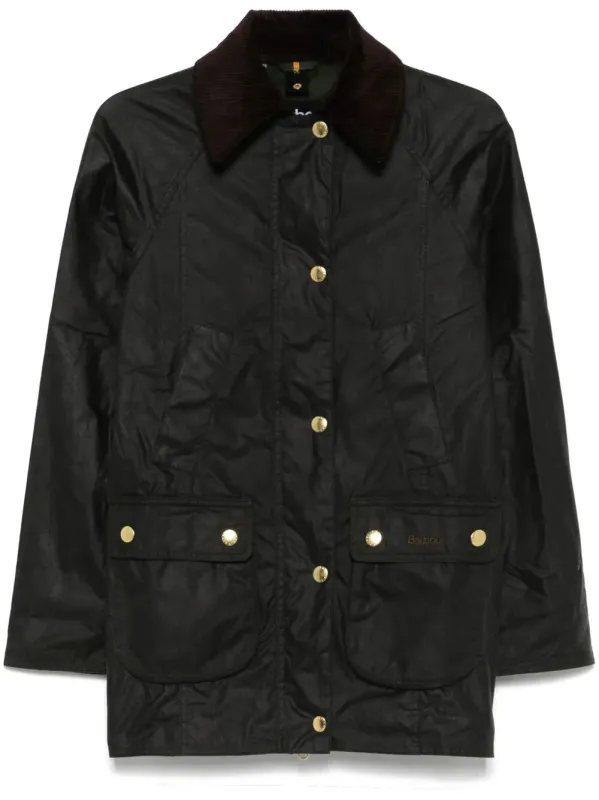 DARK GREEN MODERN BEADNELL JACKET IN WAXED COTTON sold by Lord & Taylor