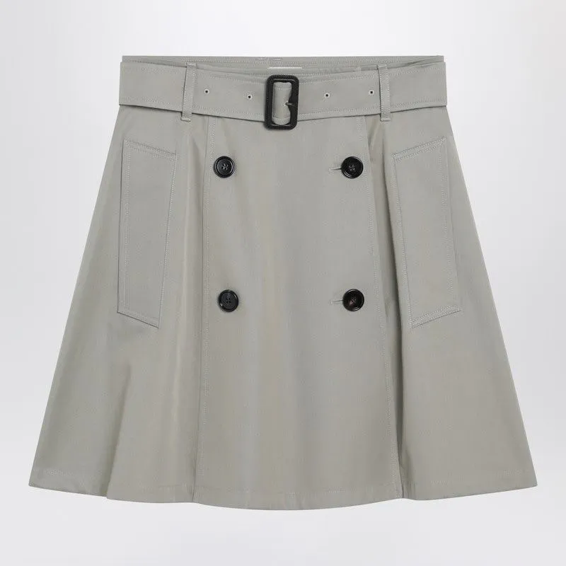 BEIGE TRENCH MINI SKIRT IN GABARDINE sold by Lord & Taylor