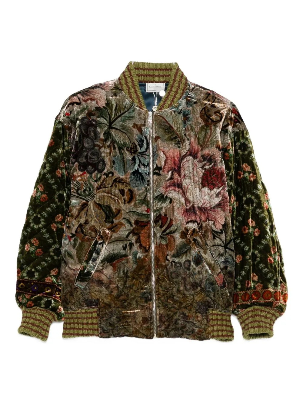 PRINTED SILK BLEND BOMBER JACKET sold by Lord & Taylor
