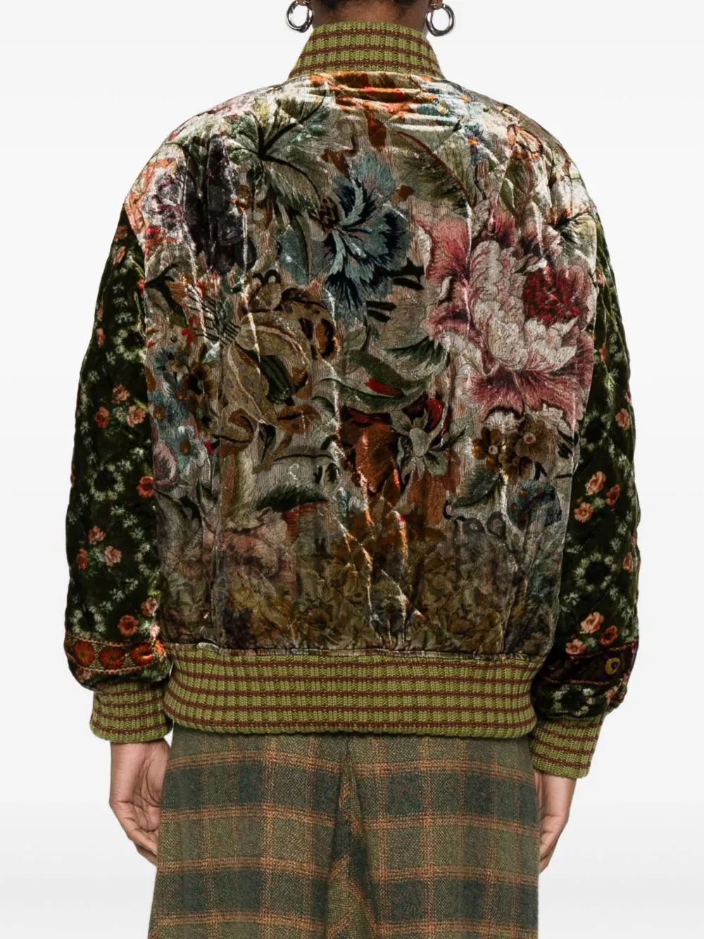 PRINTED SILK BLEND BOMBER JACKET sold by Lord & Taylor product image thumbnail 2