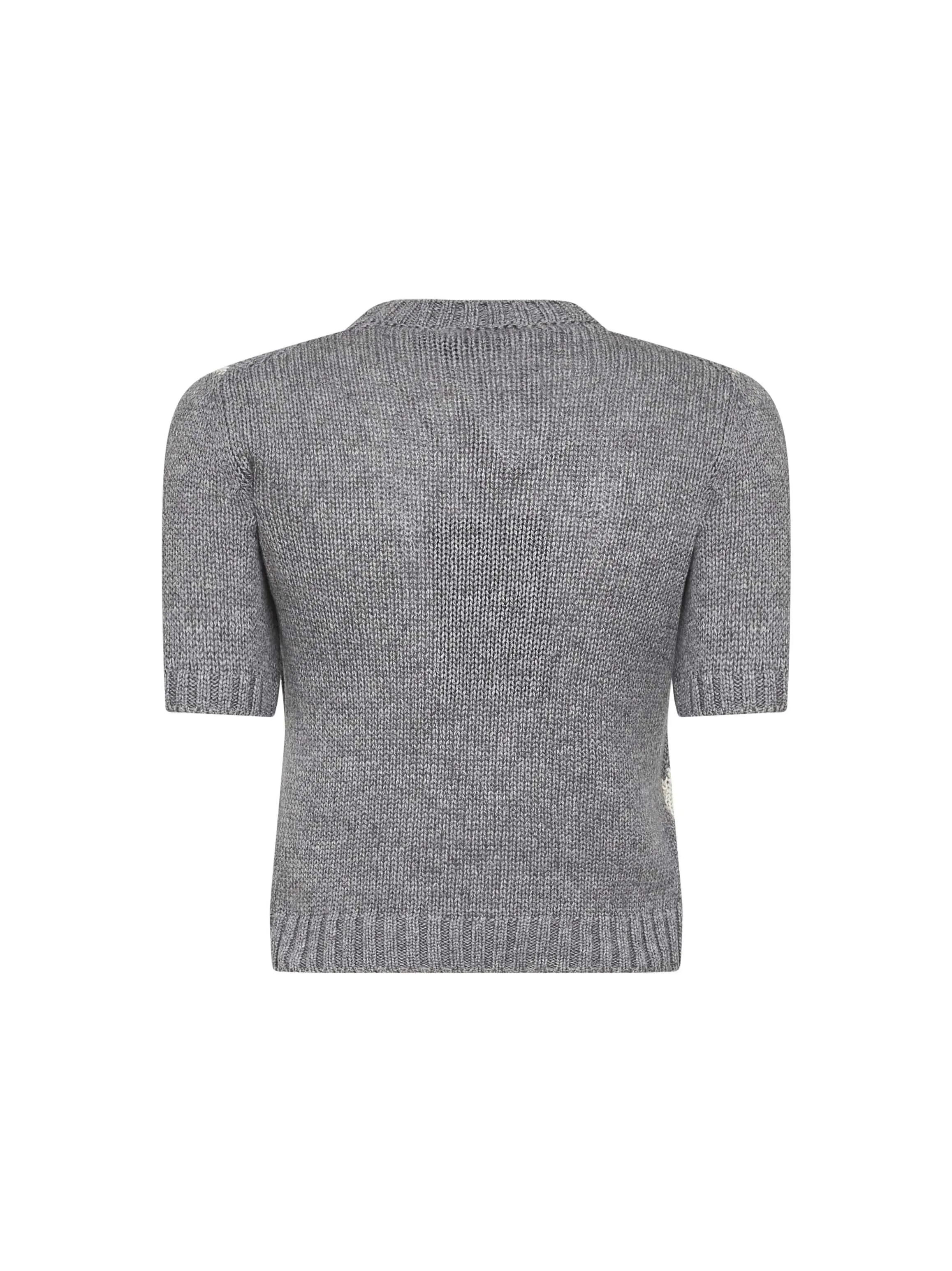 Grey Cropped Cashmere Sweater sold by Lord & Taylor product image thumbnail 2
