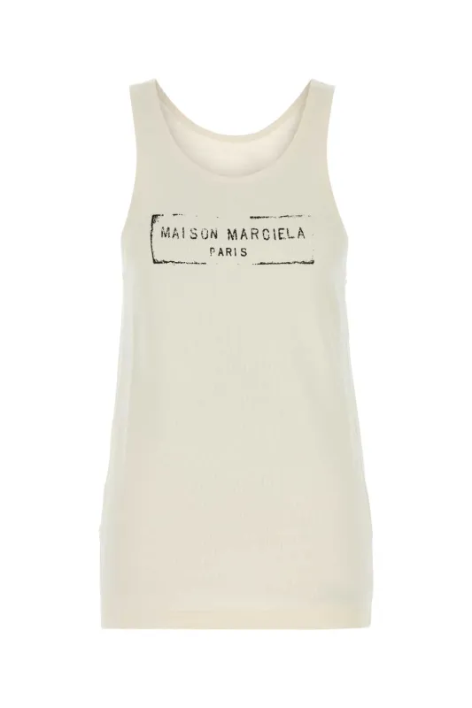 IVORY VISCOSE BLEND TANK TOP sold by Lord & Taylor