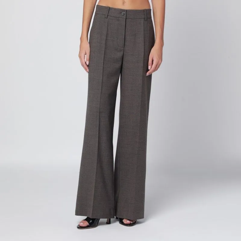 CHESTNUT-COLOURED WOOL BLEND TROUSERS sold by Lord & Taylor