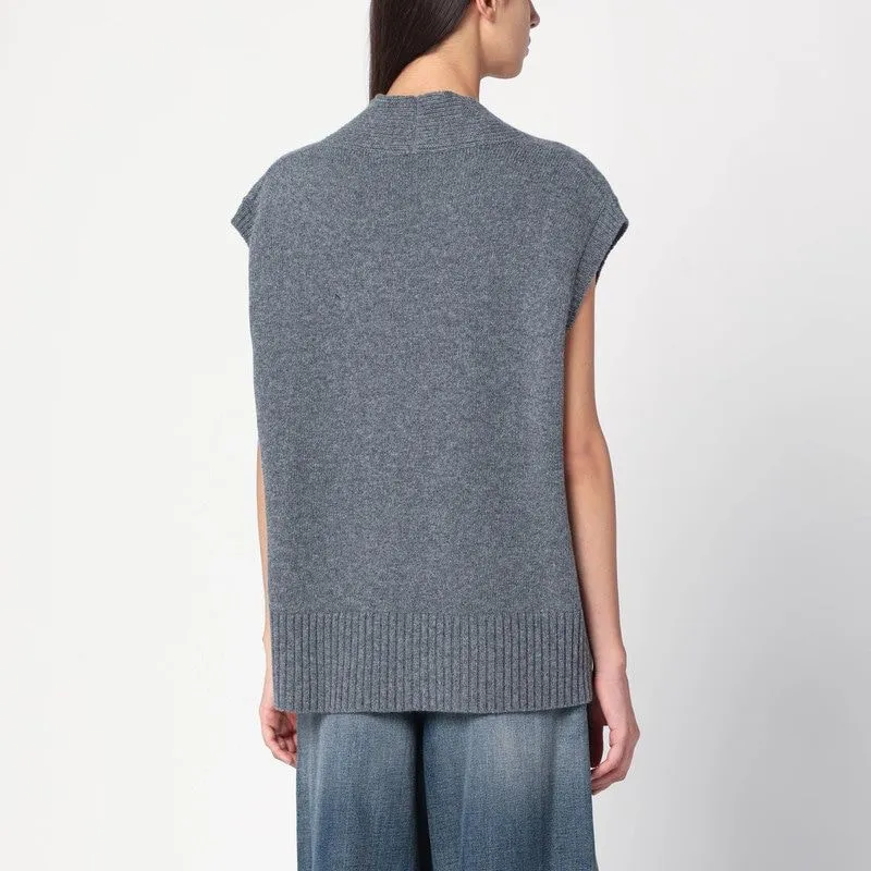 OVERSIZED GREY WOOL VEST sold by Lord & Taylor product image thumbnail 2