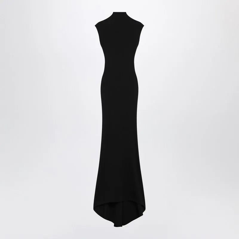 BLACK ALBA DRESS WITH RUCHING made by Jacquemus