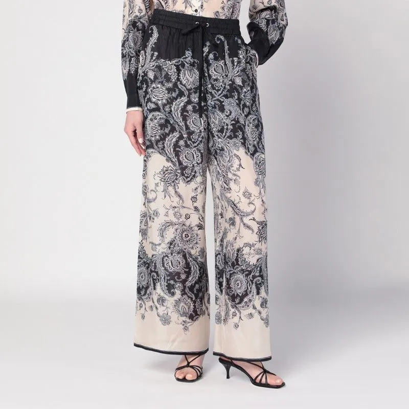 CREAM RHIANNON TROUSERS WITH FANTASY PRINT sold by Lord & Taylor
