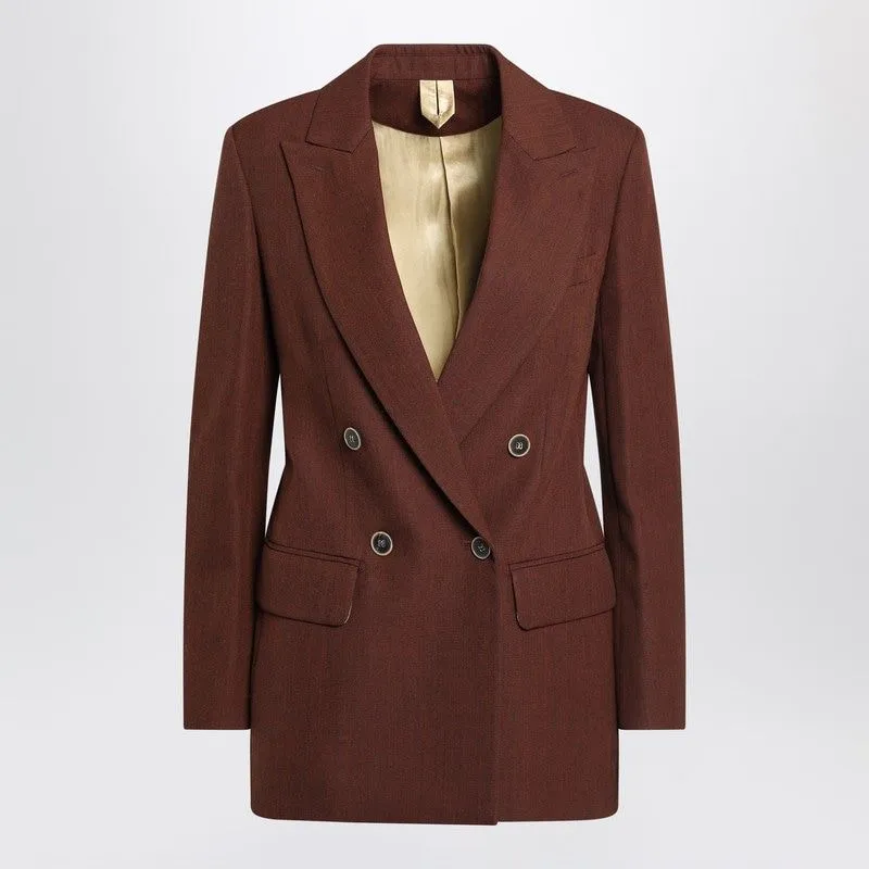 EARTH-TONE JACKET IN WOOL GRAIN DE POUDRE sold by Lord & Taylor