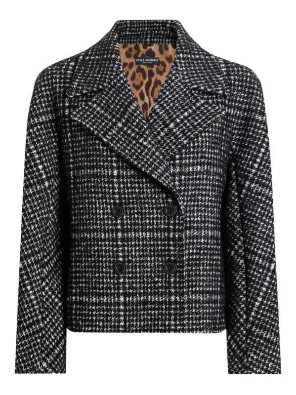 BLACK/WHITE HOUNDSTOOTH JACKET sold by Lord & Taylor
