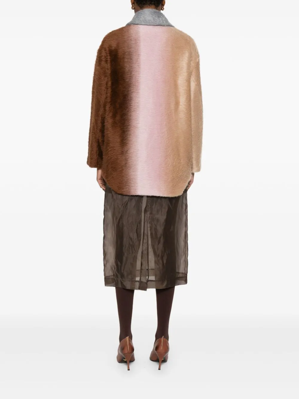 DOUBLE-BREASTED COLOR-BLOCK COAT sold by Lord & Taylor product image thumbnail 4