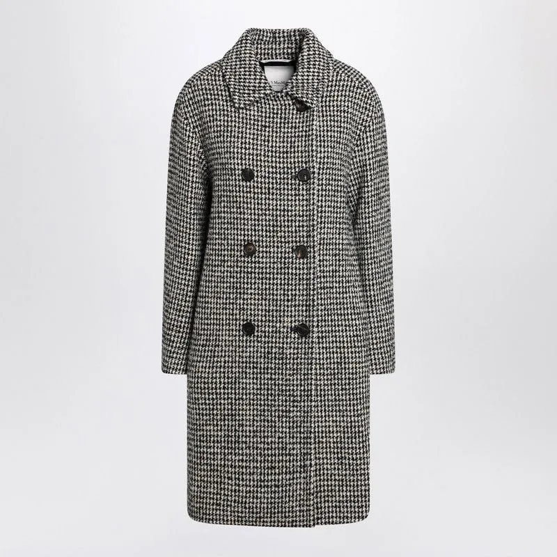 BLACK AND WHITE HOUNDSTOOTH COAT sold by Lord & Taylor
