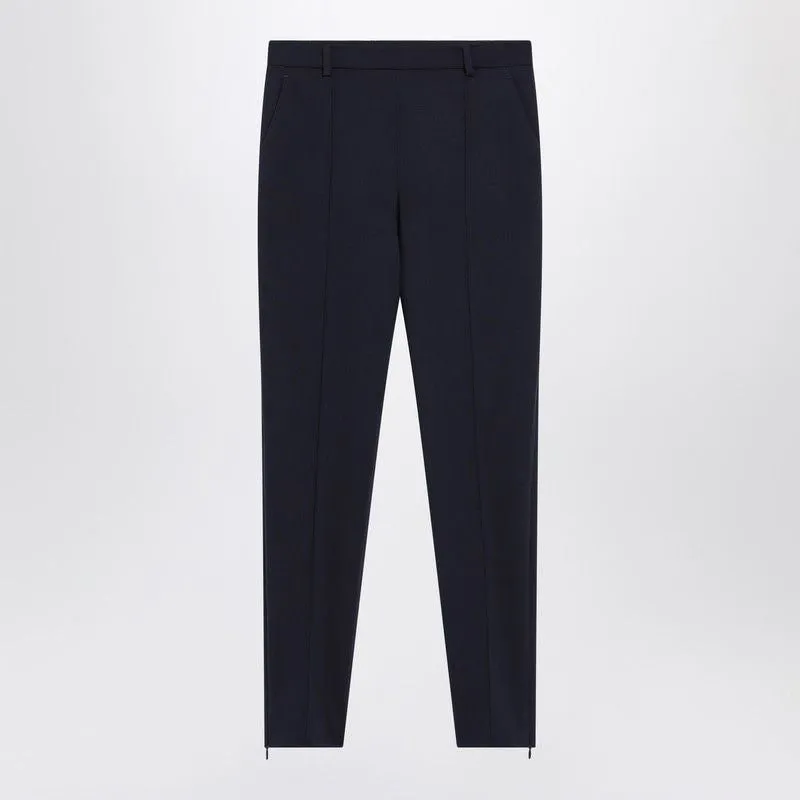 SLIM BLUE WOOL TROUSERS sold by Lord & Taylor