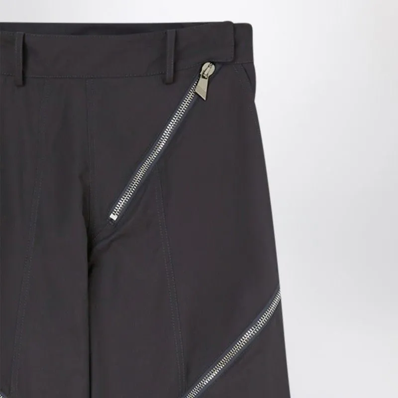 DARK GREY TROUSERS WITH ZIP DETAILS sold by Lord & Taylor product image thumbnail 2