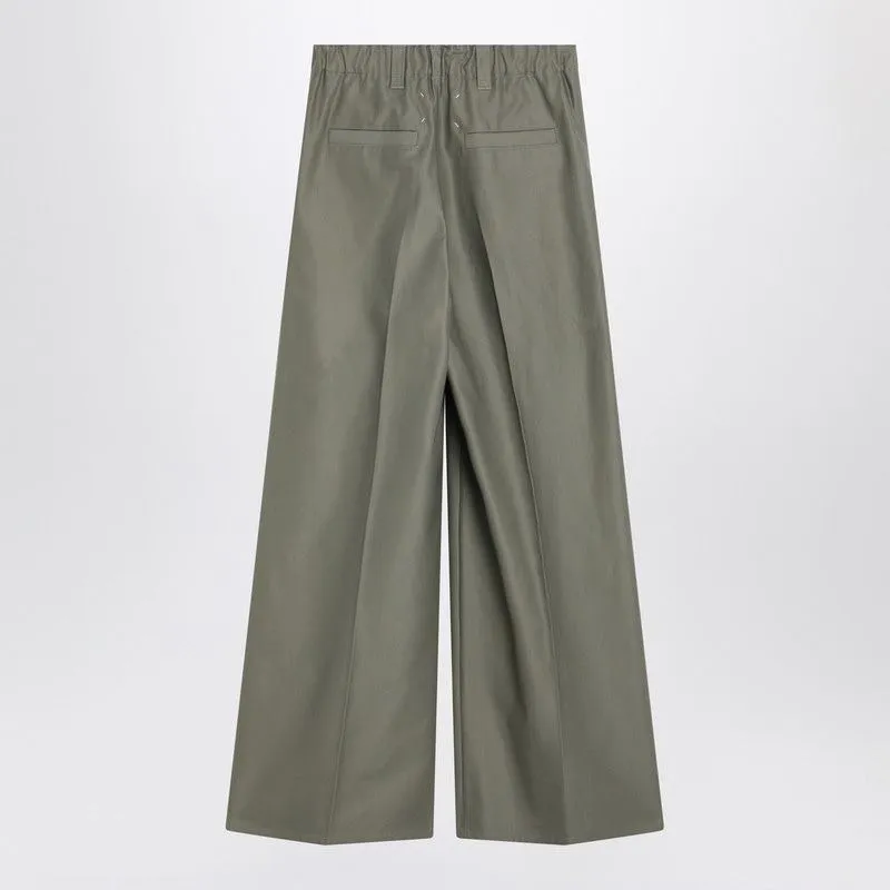 KHAKI WIDE-LEG TROUSERS sold by Lord & Taylor product image thumbnail 2