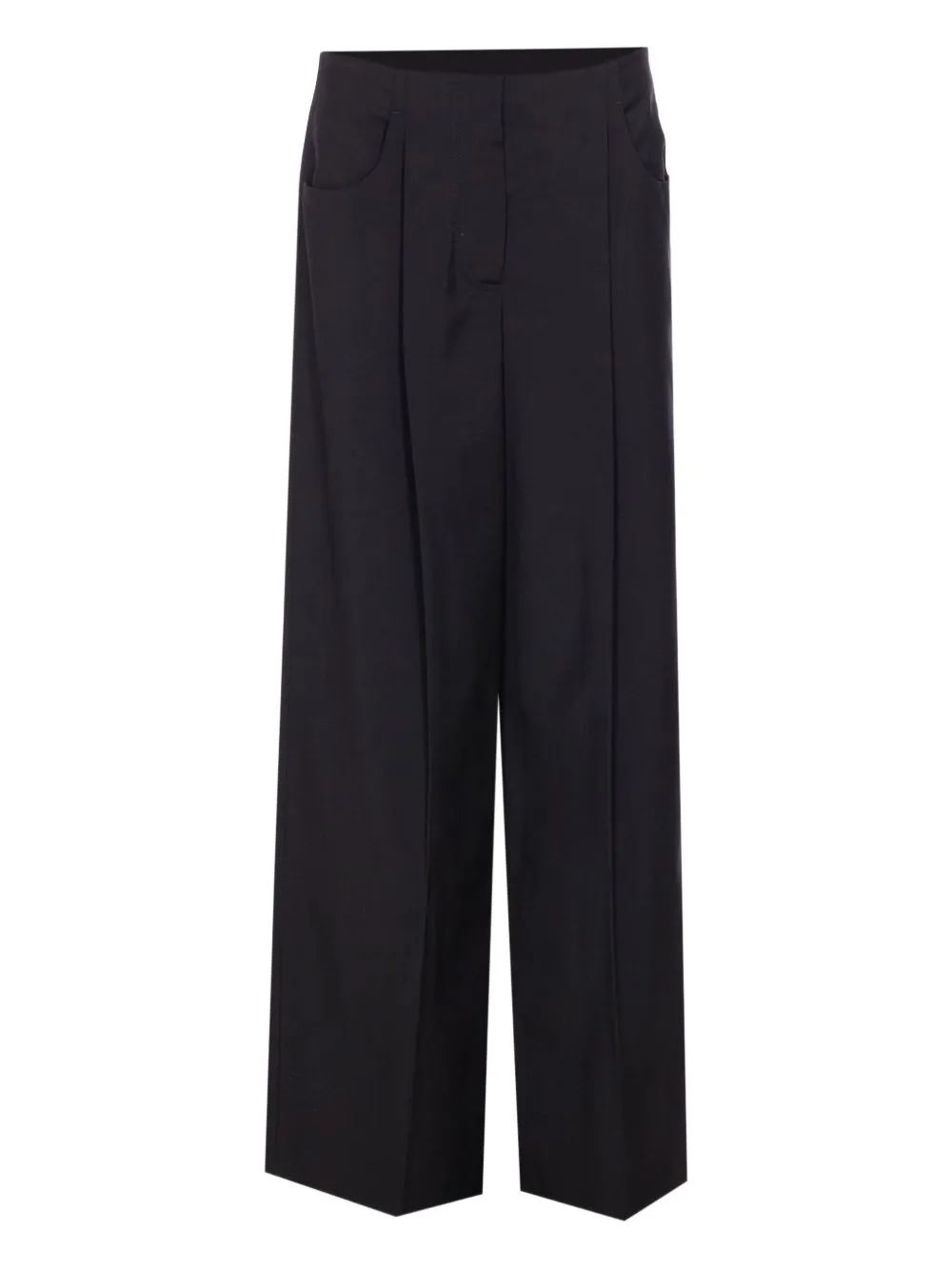 BLACK WOOL AND MOHAIR TROUSERS sold by Lord & Taylor