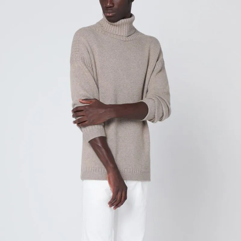 GREIGE CASHMERE TURTLENECK SWEATER sold by Lord & Taylor