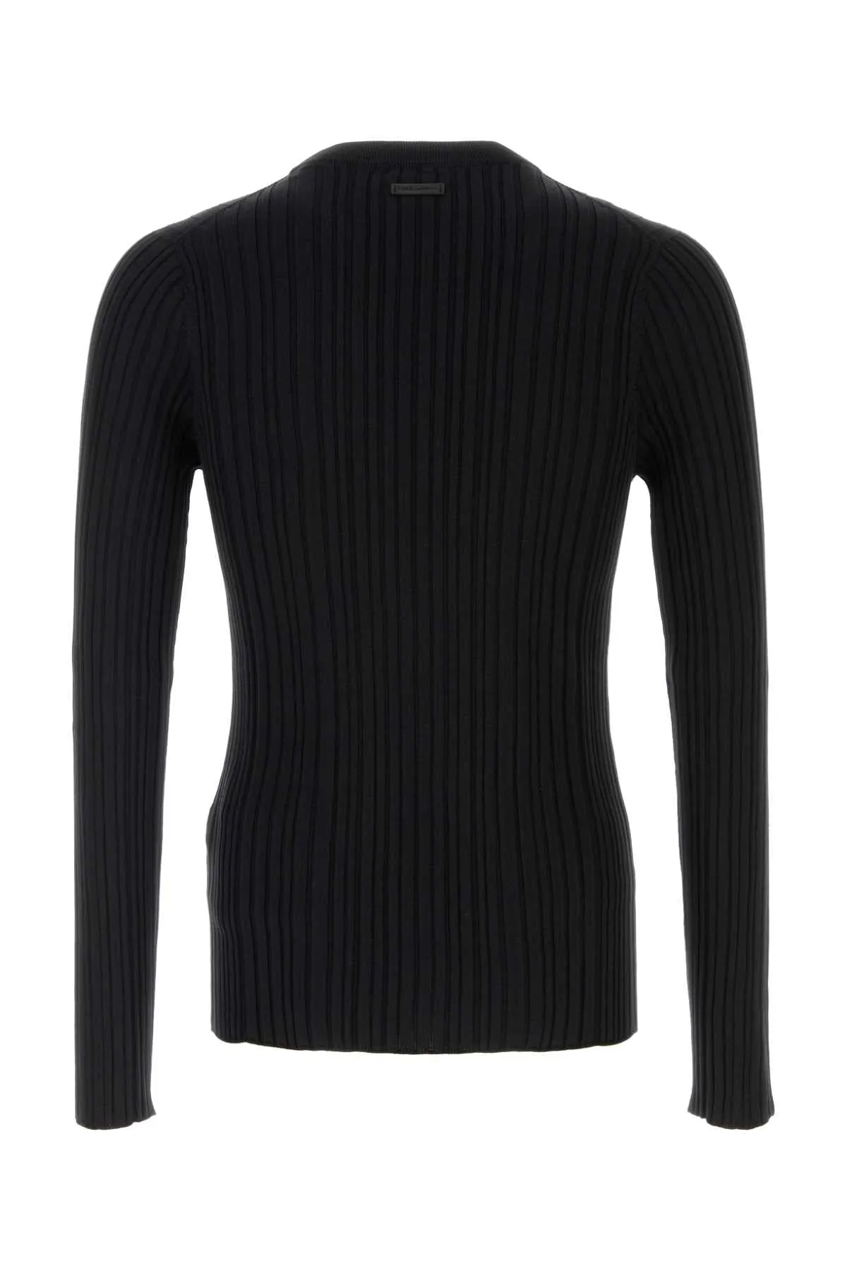 BLACK RIBBED SILK AND COTTON SWEATER sold by Lord & Taylor product image thumbnail 2