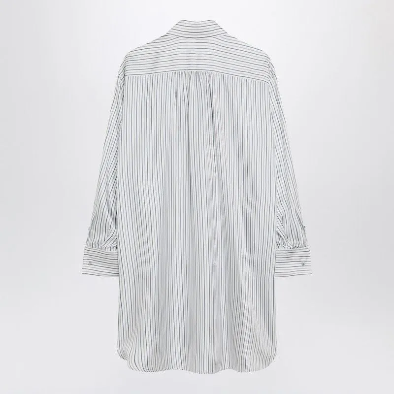 OVERSIZED STRIPED SILK SHIRT sold by Lord & Taylor product image thumbnail 2