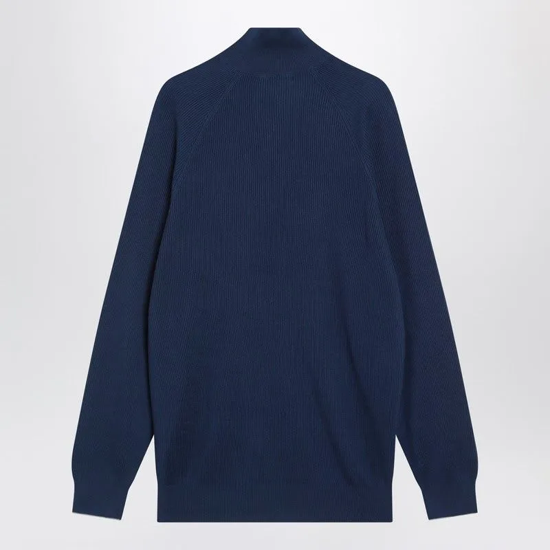 BLUE/GREY RIBBED COTTON JUMPER sold by Lord & Taylor product image thumbnail 2