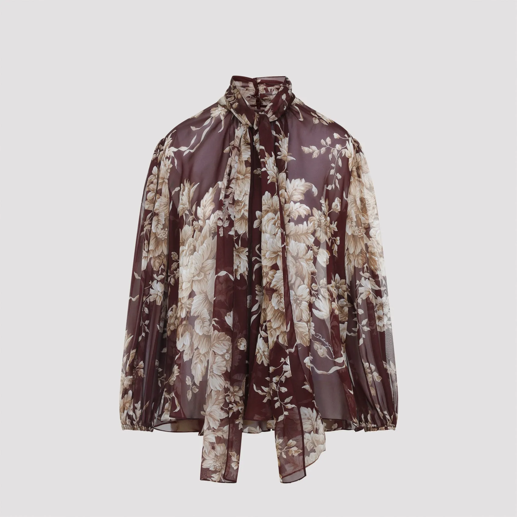 CHIFFON SHIRT WITH ROSE PRINT sold by Lord & Taylor product image thumbnail 2