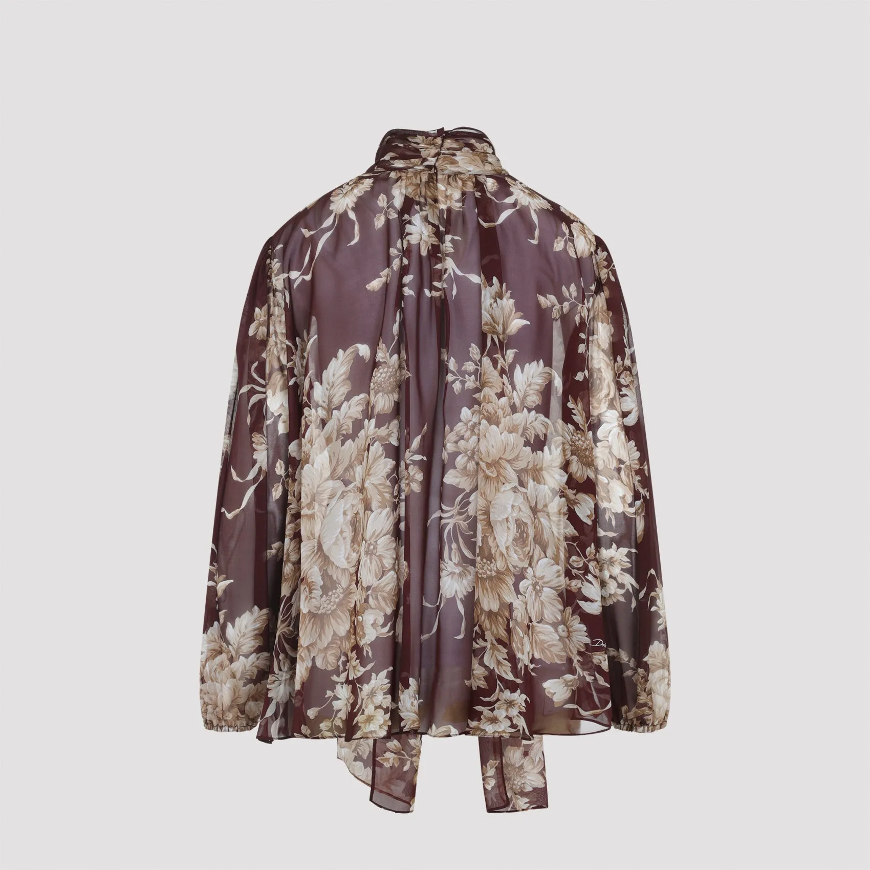 CHIFFON SHIRT WITH ROSE PRINT sold by Lord & Taylor product image thumbnail 3