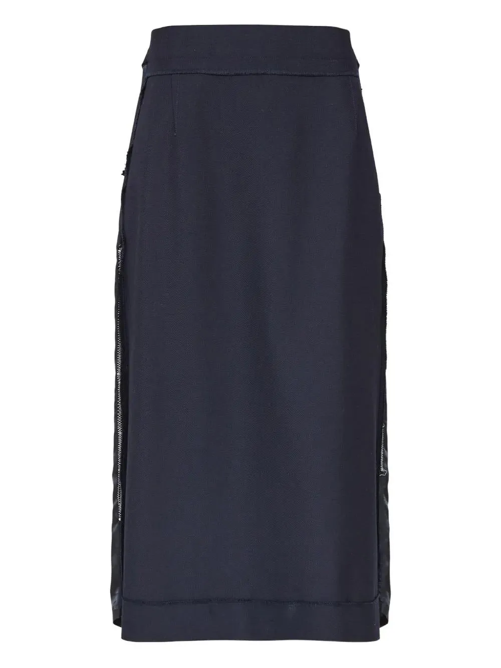 BLUE SKIRT WITH SATIN SIDE PANELS sold by Lord & Taylor