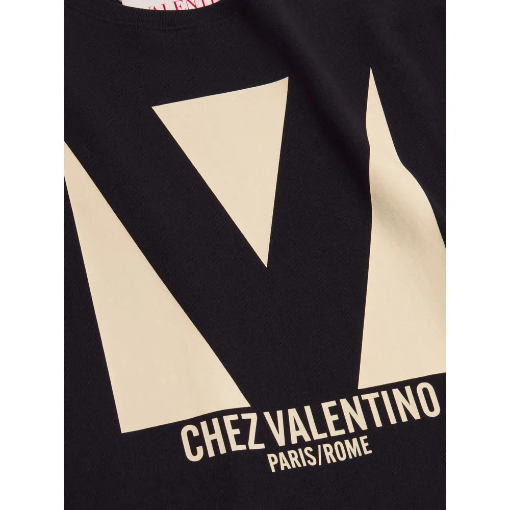 Valentino Black Logo T-Shirt sold by Lord & Taylor product image thumbnail 5