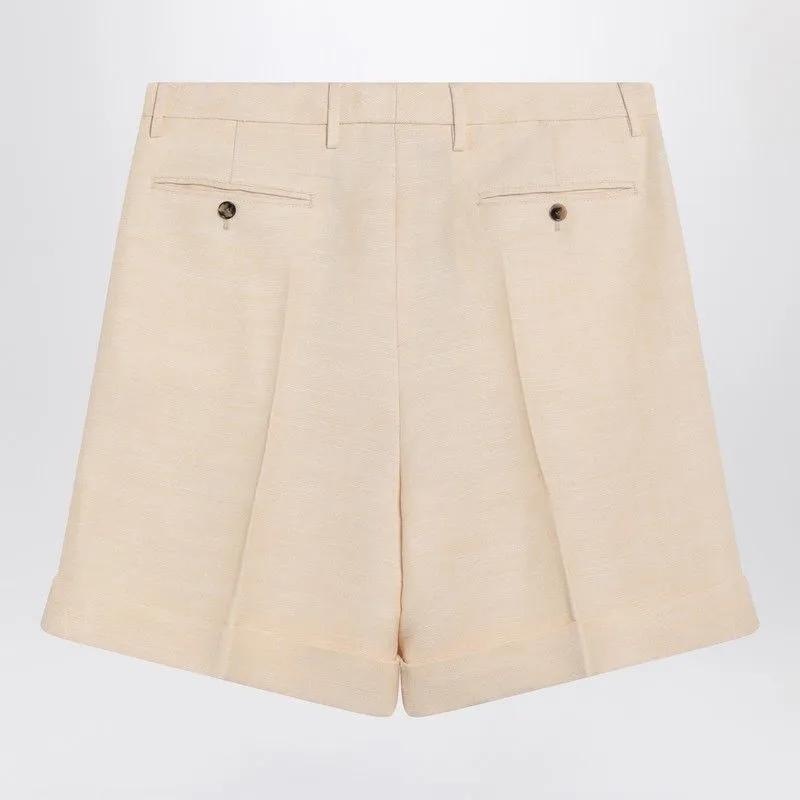 CREAM JUTE BERMUDA SHORTS sold by Lord & Taylor product image thumbnail 2