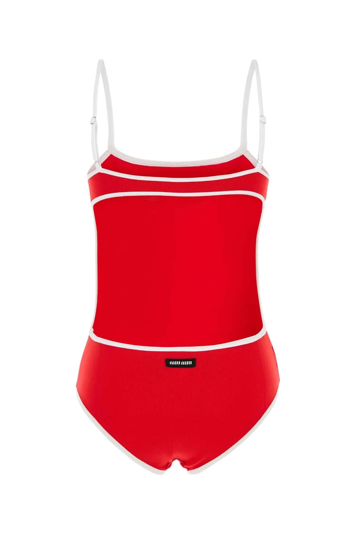RED STRETCH NYLON SWIMSUIT sold by Lord & Taylor product image thumbnail 2