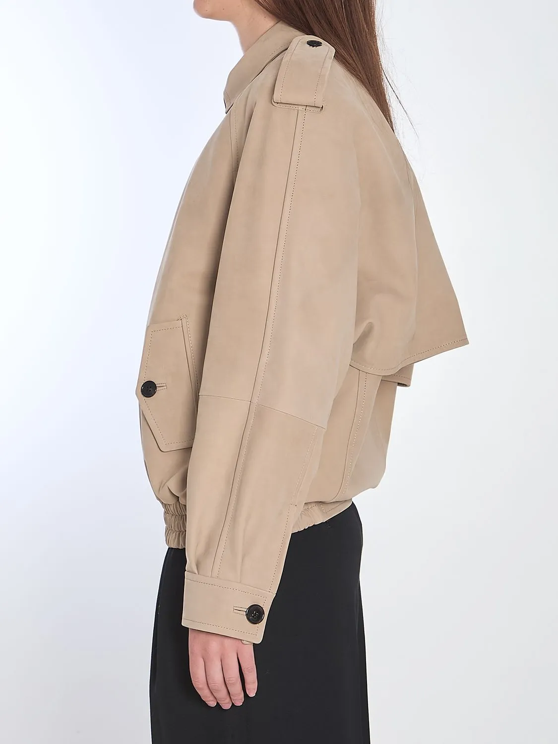 CAPPUCCINO LEATHER JACKET sold by Lord & Taylor product image thumbnail 3