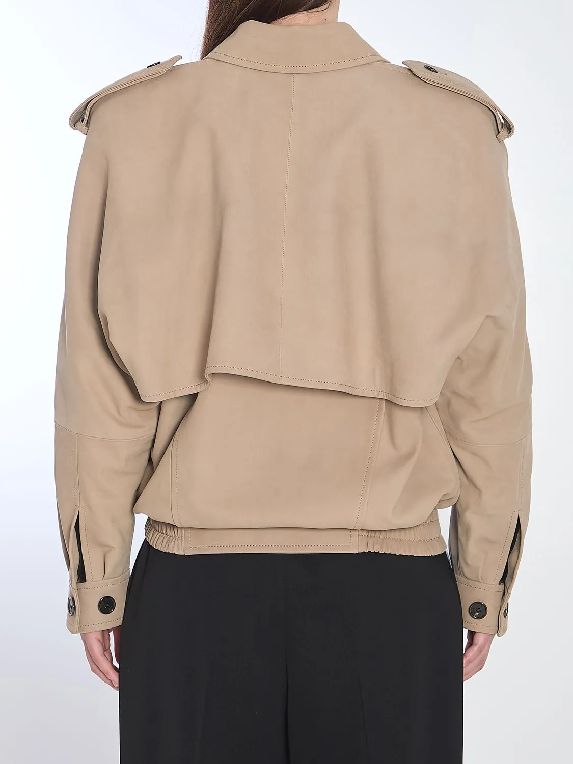 CAPPUCCINO LEATHER JACKET sold by Lord & Taylor product image thumbnail 4