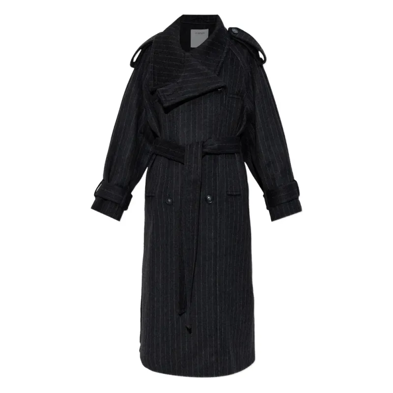 Double-Breasted Pinstripe Wool Coat sold by Lord & Taylor