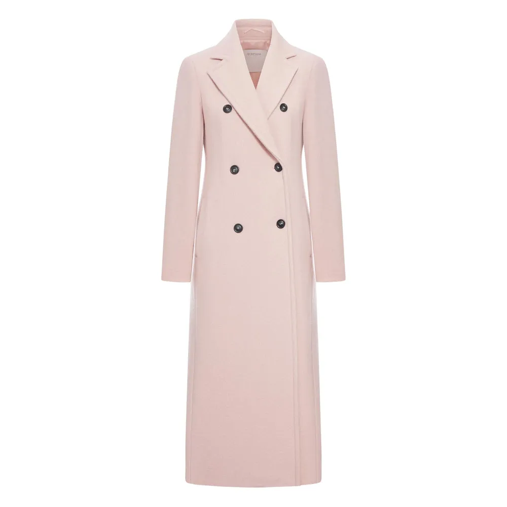 Dusk Rose Double-Breasted Wool Coat sold by Lord & Taylor