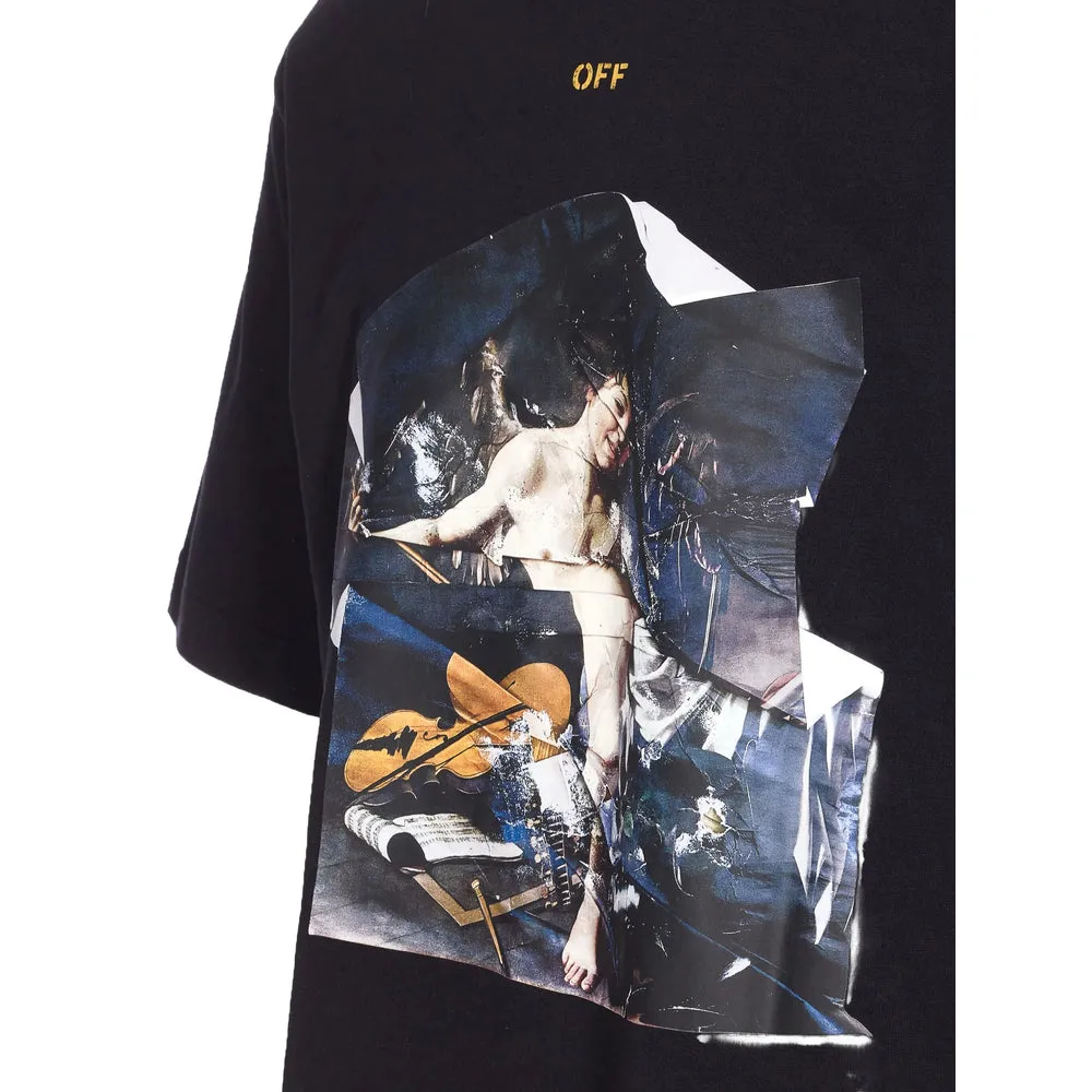 Off-White Black Crew Neck T-Shirt sold by Lord & Taylor product image thumbnail 4