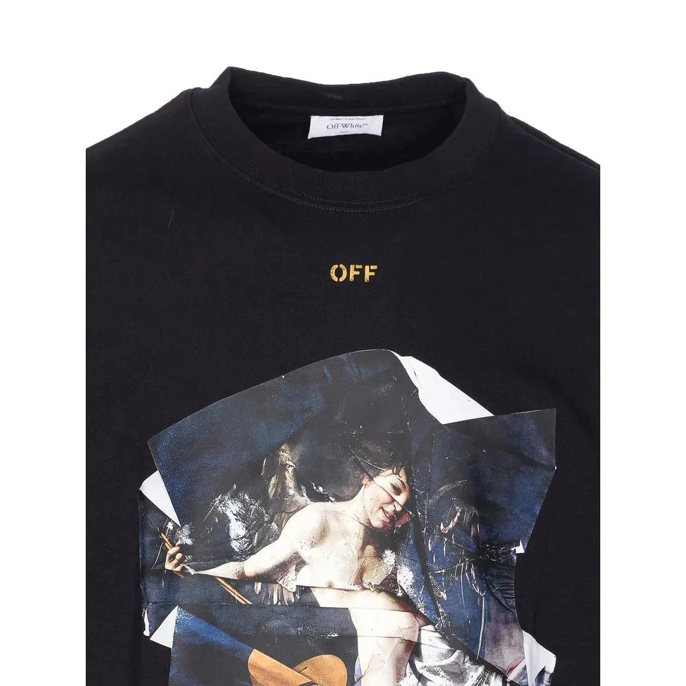 Off-White Black Crew Neck T-Shirt sold by Lord & Taylor product image thumbnail 3