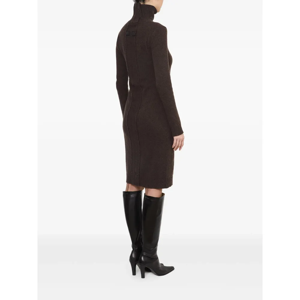 Dark Brown Ribbed Dress sold by Lord & Taylor product image thumbnail 5