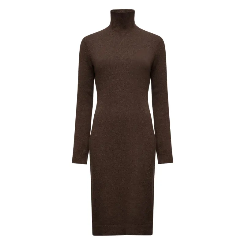 Dark Brown Ribbed Dress sold by Lord & Taylor