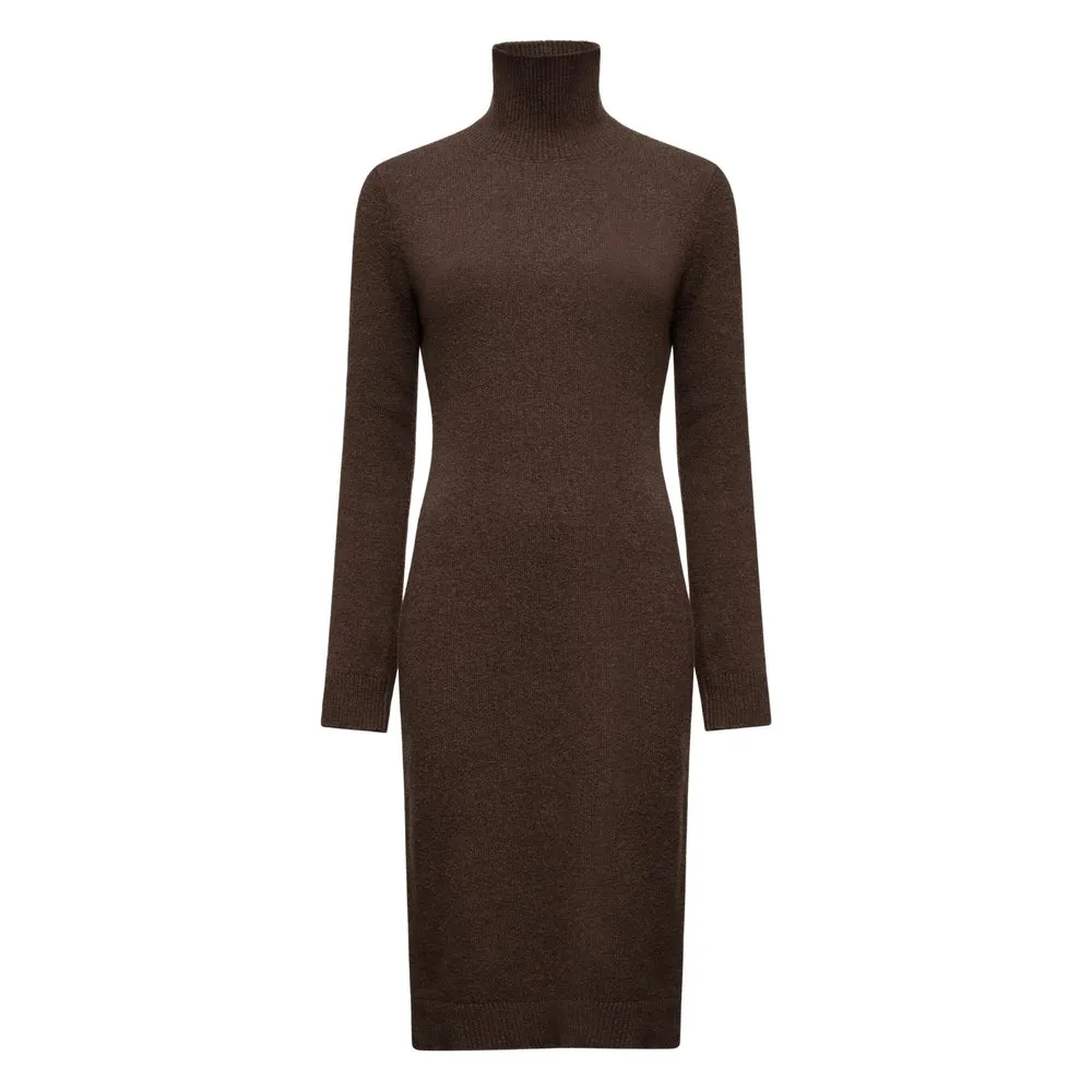 Dark Brown Ribbed Dress sold by Lord & Taylor