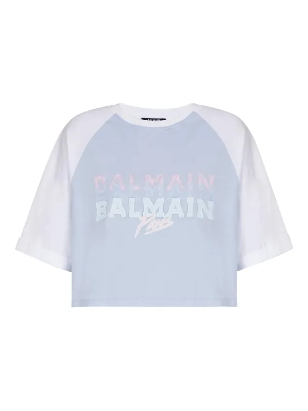 T-SHIRT WITH BALMAIN PARIS PRINT sold by Lord & Taylor